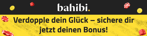 Bahibi Sportwetten Banner mit Bonushinweis und fliegenden Spielchips